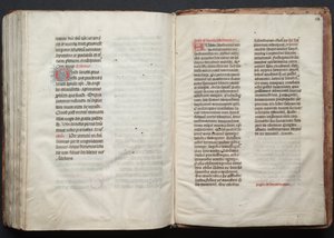 Het Gotha Missaal: Fol. 162v, Tekst, ca. 1375 door Master of the Boqueteaux