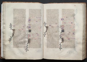 Het Gotha Missaal: Fol. 42r, Tekst door Master of the Boqueteaux