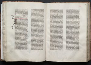 Het Gotha-missaal: Fol. 46v, tekst, ca. 1375 door Master of the Boqueteaux