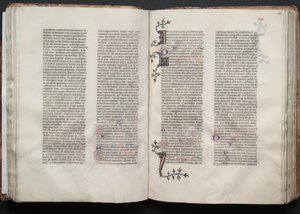 Het Gotha Missaal: Fol. 47v, Tekst, ca. 1375 door Master of the Boqueteaux