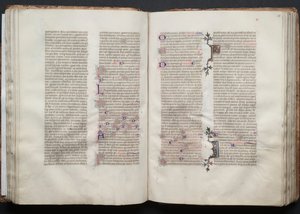 Het Gotha-missaal: Fol. 49v, tekst door Master of the Boqueteaux