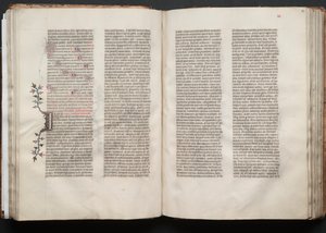 Het Gotha-missaal: Fol. 52r, tekst door Master of the Boqueteaux