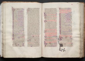 Het Gotha Missaal: Fol. 56r, Tekst, ca. 1375 door Master of the Boqueteaux