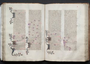 Het Gotha-missaal: Fol. 71r, tekst door Master of the Boqueteaux