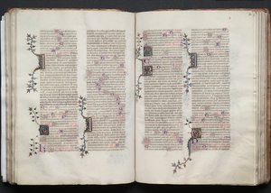 Het Gotha Missaal: Fol. 72r, Tekst, ca. 1375 door Master of the Boqueteaux