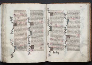 Het Gotha Missaal: Fol. 90v, Tekst door Master of the Boqueteaux