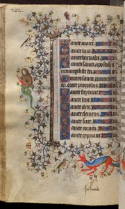 Getijden van Karel de Edele, koning van Navarra (1361-1425): fol. 121v, Tekst door Master of the Brussels Initials and Associates