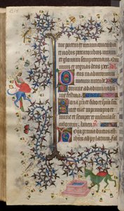 Getijden van Karel de Edele, koning van Navarra (1361-1425): fol. 129v, Tekst door Master of the Brussels Initials and Associates