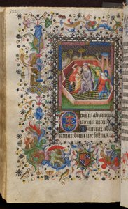 Getijden van Karel de Edele, koning van Navarra (1361-1425): fol. 161v, Bespotting van Christus door Master of the Brussels Initials and Associates
