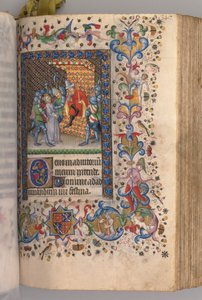 Getijden van Karel de Edele, koning van Navarra (1361-1425): fol. 169r, Christus voor Pilatus