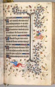 Getijden van Karel de Edele, koning van Navarra (1361-1425): fol. 189r, Tekst door Master of the Brussels Initials and Associates