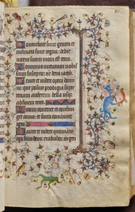 Getijden van Karel de Edele, koning van Navarra (1361-1425): fol. 41r, Tekst door Master of the Brussels Initials and Associates