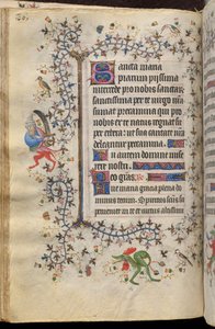 Getijden van Karel de Edele, koning van Navarra (1361-1425): fol. 43v, Tekst door Master of the Brussels Initials and Associates