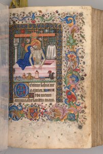 Getijdenboek van Karel de Edele, Koning van Navarra 1361-1425: fol. 128r, Man van Smarten, c. 1405