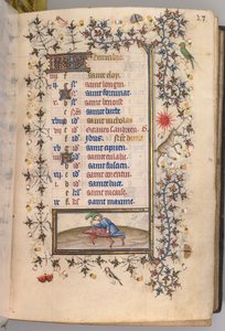Getijdenboek van Karel de Edele, Koning van Navarra 1361-1425: fol. 12r, December, ca. 1405
