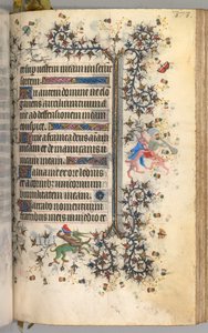 Uren van Karel de Edele, Koning van Navarra 1361-1425: fol. 182r, Tekst, ca. 1405 door Master of the Brussels Initials and Associates