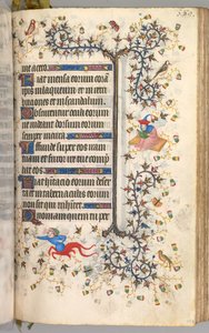 Getijdenboek van Karel de Edele, koning van Navarra 1361-1425: fol. 189r, Tekst, ca. 1405 door Master of the Brussels Initials and Associates