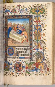 Getijdenboek van Karel de Edele, Koning van Navarra 1361-1425: fol. 197r, Graflegging van Christus, ca. 1405 door Master of the Brussels Initials and Associates