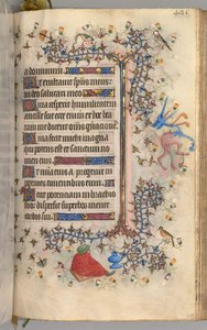 Uren van Karel de Edele, koning van Navarra 1361-1425: fol. 207r, tekst, c. 1405 door Master of the Brussels Initials and Associates