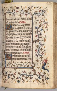 Getijdenboek van Karel de Edele, Koning van Navarra 1361-1425: fol. 210r, Tekst, ca. 1405