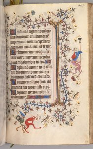 Getijdenboek van Karel de Edele, koning van Navarra 1361-1425: fol. 212r, Tekst, ca. 1405 door Master of the Brussels Initials and Associates