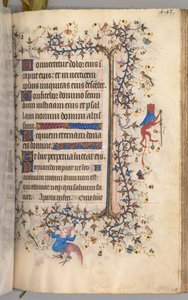 Getijdenboek van Karel de Edele, Koning van Navarra 1361-1425: fol. 216r, Tekst, ca. 1405 door Master of the Brussels Initials and Associates