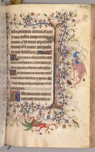 Getijdenboek van Karel de Edele, Koning van Navarra 1361-1425: fol. 217r, Tekst, ca. 1405 door Master of the Brussels Initials and Associates