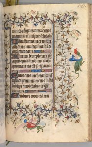 Getijdenboek van Karel de Edele, Koning van Navarra 1361-1425: fol. 243r, Tekst door Master of the Brussels Initials and Associates