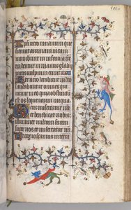 Getijdenboek van Karel de Edele, koning van Navarra 1361-1425: fol. 245r, Tekst, ca. 1405 door Master of the Brussels Initials and Associates