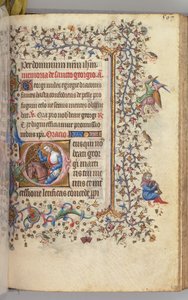 Getijdenboek van Karel de Edele, Koning van Navarra 1361-1425, fol. 278r, St. George, ca. 1405 door Master of the Brussels Initials and Associates