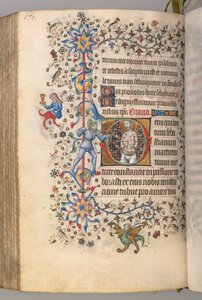 Getijdenboek van Karel de Edele, koning van Navarra 1361-1425, fol. 279v, St. Sebastiaan, ca. 1405