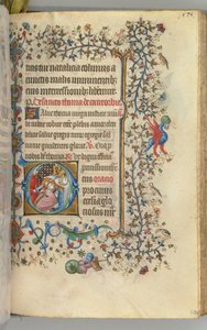 Getijdenboek van Karel de Edele, Koning van Navarra 1361-1425, fol. 282r, St. Thomas à Becket, ca. 1405 door Master of the Brussels Initials and Associates