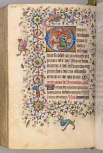 Getijdenboek van Karel de Edele, koning van Navarra, fol. 285v, St. Martin door Master of the Brussels Initials and Associates