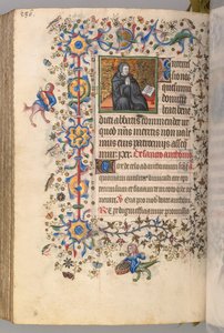 Getijdenboek van Karel de Edele, koning van Navarra 1361-1425, fol. 287vr, St. Benoit, ca. 1405