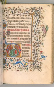 Getijdenboek van Karel de Edele, Koning van Navarra 1361-1425, fol. 289r, St. Germain door Master of the Brussels Initials and Associates