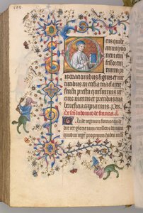 Getijdenboek van Karel de Edele, Koning van Navarra 1361-1425, fol. 293v, St. Yoon, ca. 1405 door Master of the Brussels Initials and Associates