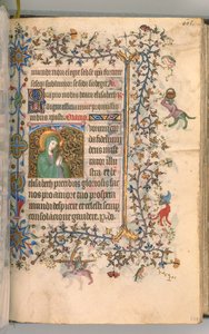 Uren van Karel de Edele, Koning van Navarra 1361-1425, fol. 297r, St. Elizabeth, c. 1405 door Master of the Brussels Initials and Associates