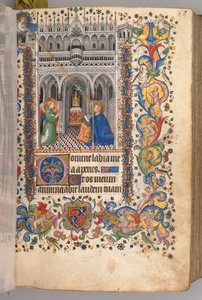 Getijdenboek van Karel de Edele, koning van Navarra 1361-1425: fol. 29r, De Aankondiging Metten, c. 1405