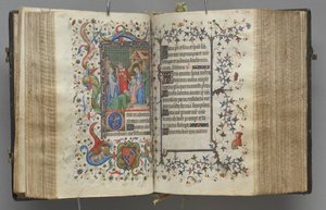 Uren van Karel de Edele, koning van Navarra 1361-1425: fol. 79r, tekst, c. 1405 door Master of the Brussels Initials and Associates