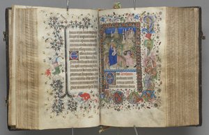 Uren van Karel de Edele, Koning van Navarra 1361-1425: fol. 87v, Tekst, ca. 1405