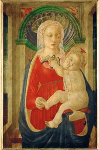 Madonna en kind met een distelvink ...