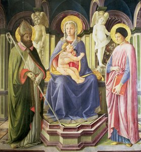 De Madonna en Kind met SS. Clemens en Justinus