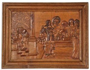 Eger intarsiapaneel, midden 17e eeuw door Master of the Decorated Background