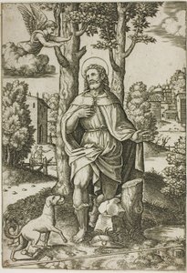 St. Rochus door Master of the Die