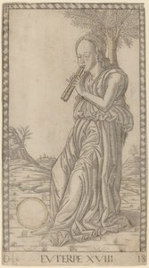 Euterpe door Master of the E Series Tarocchi