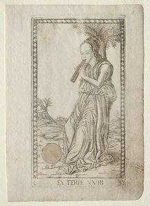 Euterpe muziek, lyrische poëzie uit de Tarocchi-serie D..., voor 1467