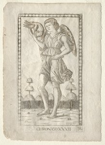 Genius van de Tijd uit de Tarocchi, serie B: Kosmische Principes & Deugden, #32, voor 1467