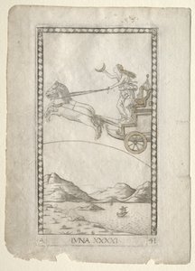 Luna (uit de Tarocchi, serie A: Firmamenten van het Universum, #41) door Master of the E Series Tarocchi