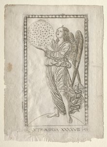 De Engel van de Achtste Sfeer (uit de Tarocchi, serie A: Firmamenten van het Universum, #48) door Master of the E Series Tarocchi
