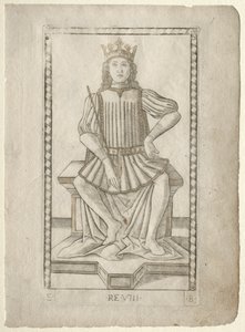 De koning uit de Tarocchi, serie E: Condities van de mens, #8, voor 1467
